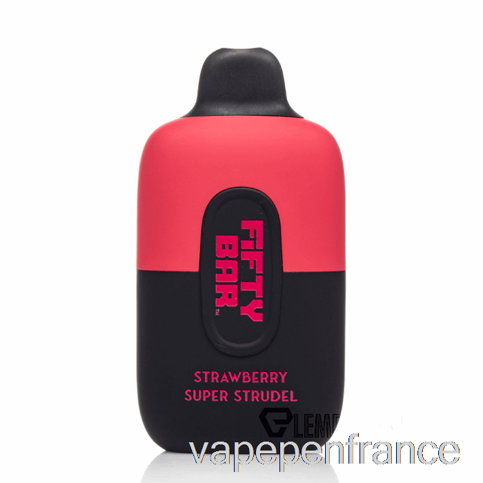 Stylo Vape Super Strudel Jetable Aux Fraises De Cinquante Barres 6500